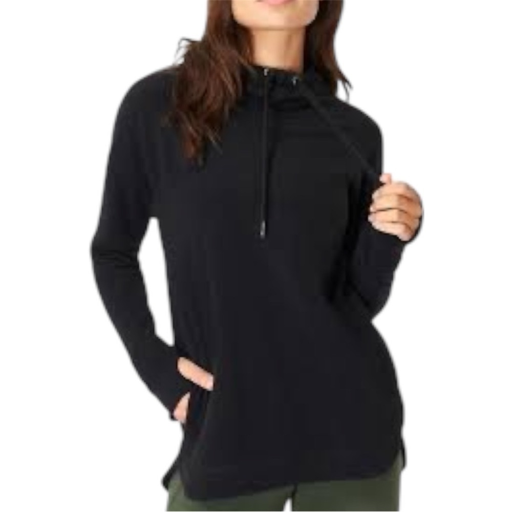 Workshop Republic Clothing Black Cowl neck Turtleneck Knit Sweater Size Medium